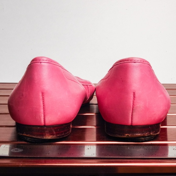 Vintage Pink Leather Enzo Angiolini Flats - Picture 5 of 6